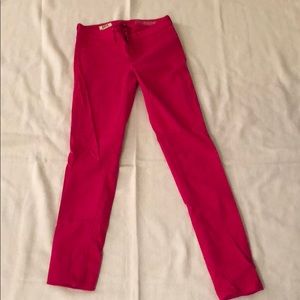 Women’s hot pink denim stretch jeans - size 25